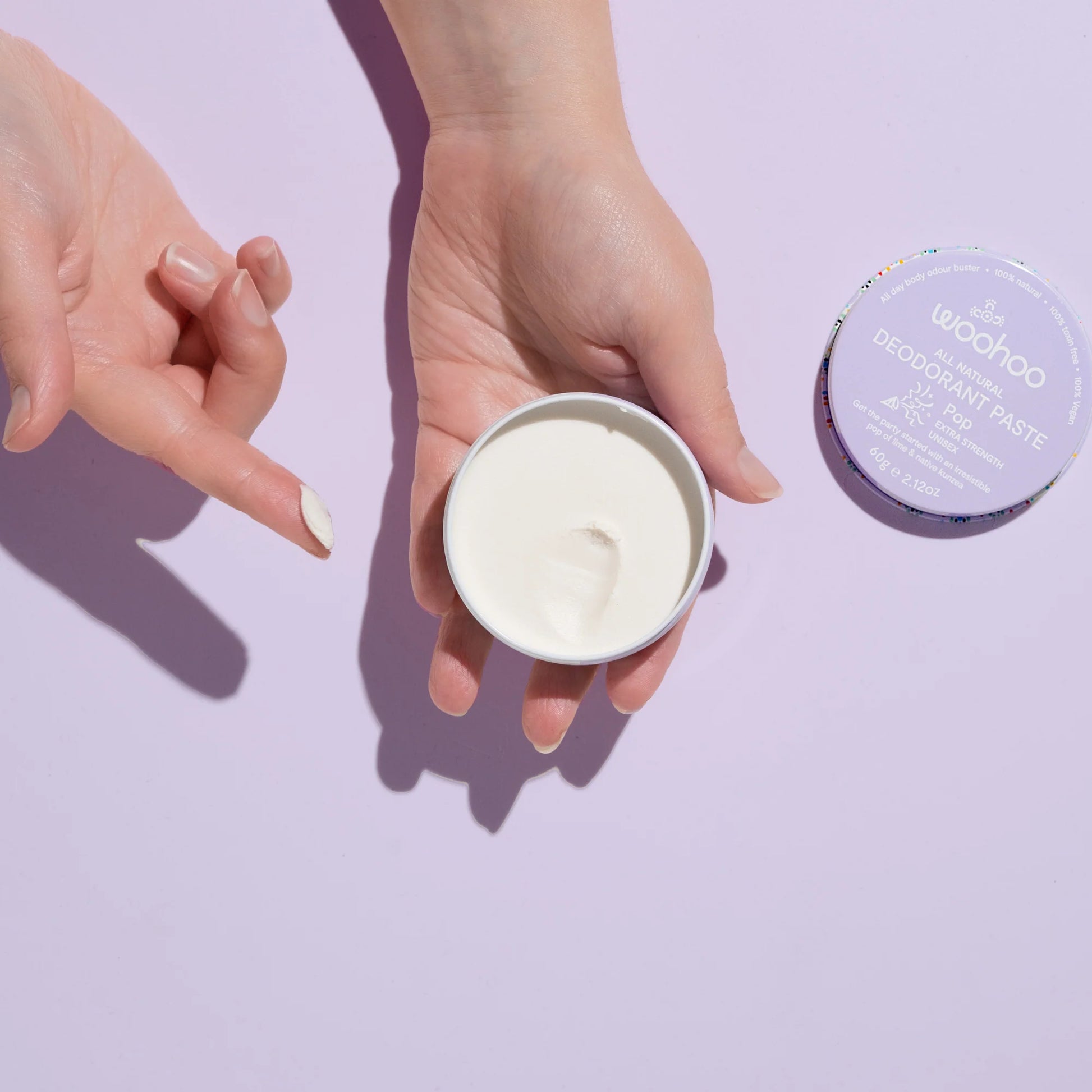 Woohoo Deodorant Paste 60g Pop Woohoo Deodorant Paste 60g Pop