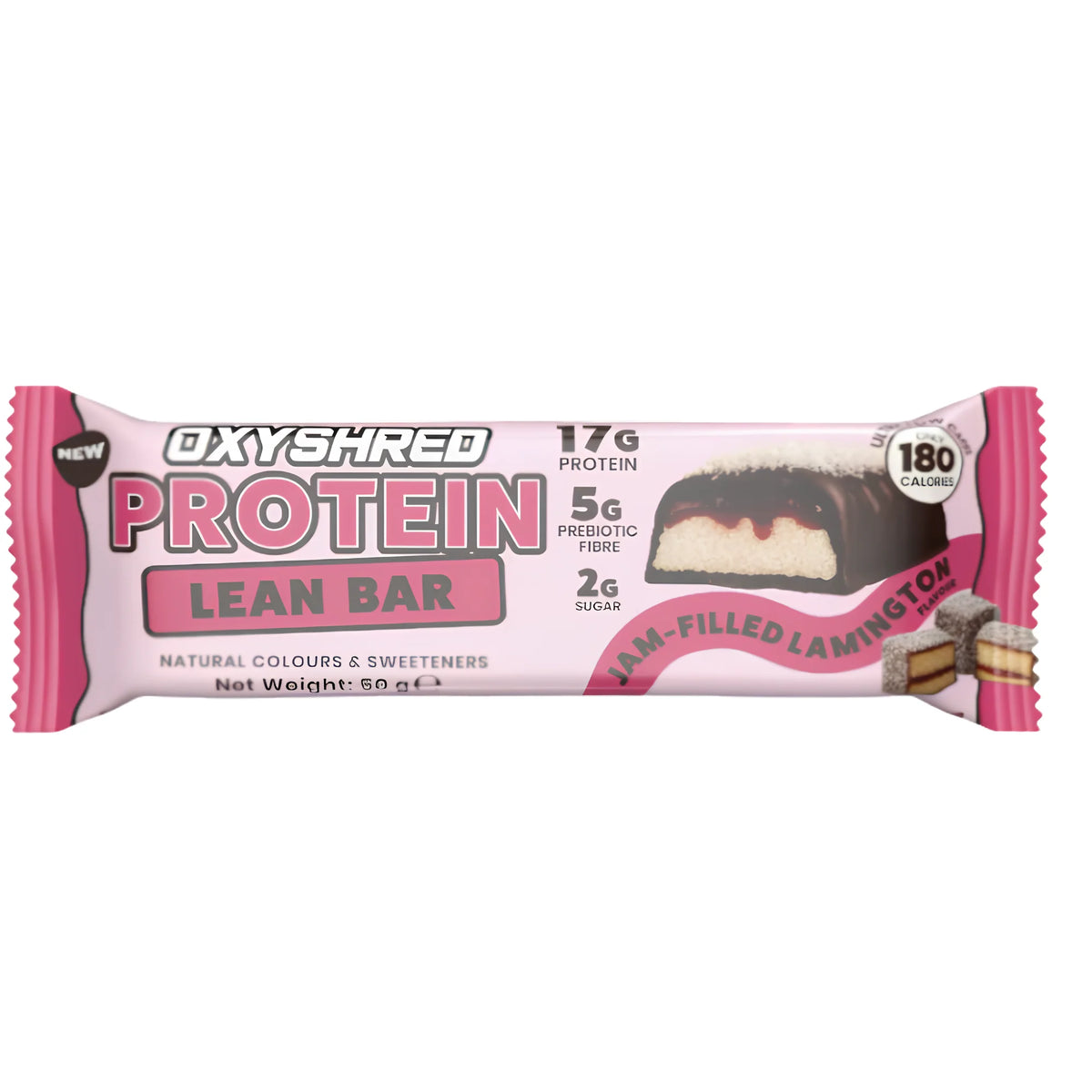 EHP Oxyshred Protein Bar 50g Jam-Filled Lamington