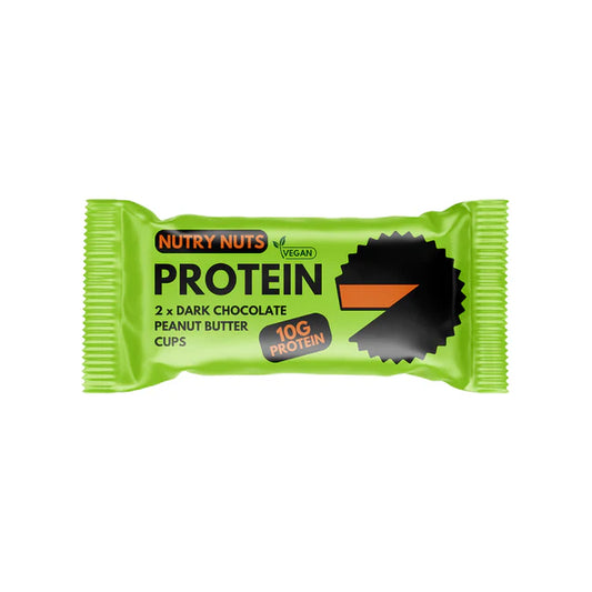 Nutry Nuts Protein Peanut Butter Cups 42g Dark Choc Nutry Nuts Protein Peanut Butter Cups 42g Dark Choc