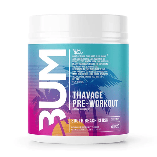 Thavage Pre-Workout by CBUM 40 Serves South Beach Slush Thavage Pre-Workout by CBUM 40 Serves South Beach Slush
