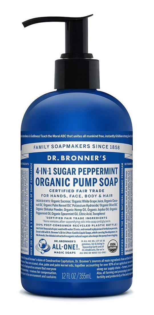 Dr Bronners Organic Pump Soaps Dr Bronners Organic Pump Soaps