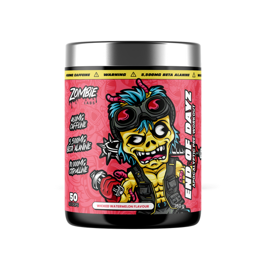 ZombieLabs End of Dayz Pre Workout 50 Serves Wicked Watermelon ZombieLabs End of Dayz Pre Workout 50 Serves Wicked Watermelon