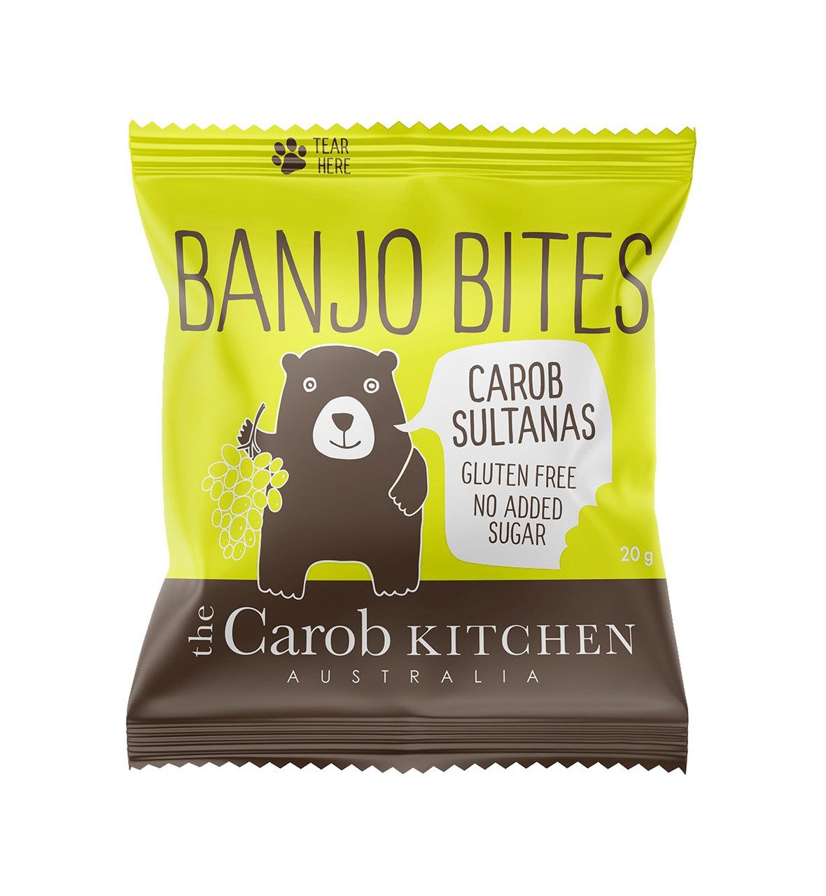Banjo Bites Carob Coated Sultanas 20g Banjo Bites Carob Coated Sultanas 20g