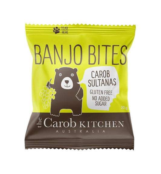 Banjo Bites Carob Coated Sultanas 20g Banjo Bites Carob Coated Sultanas 20g