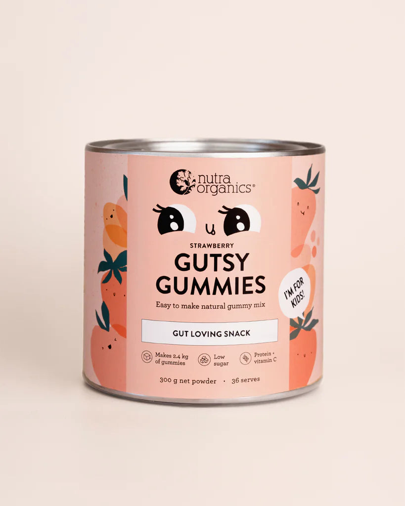 Nutra Organics Gutsy Gummies 300g Strawberry Nutra Organics Gutsy Gummies 300g Strawberry