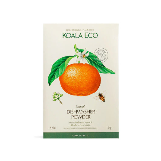 Koala Eco Dishwasher Powder 1kg Lemon Myrtle & Mandarin Koala Eco Dishwasher Powder 1kg Lemon Myrtle & Mandarin