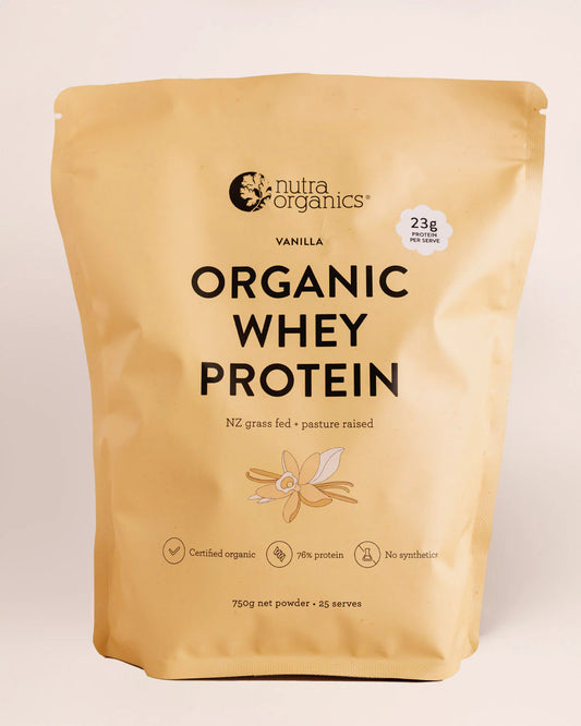 Nutra Organics Organic Whey Protein 750g Vanilla Nutra Organics Organic Whey Protein 750g Vanilla