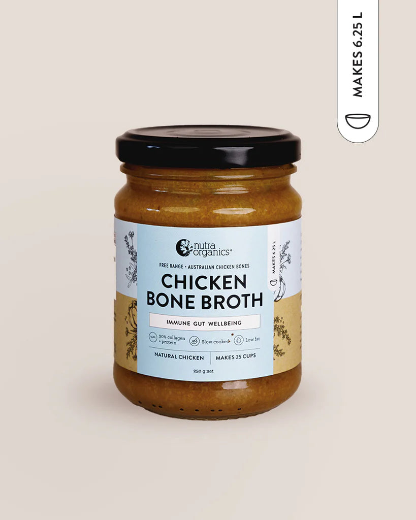 Nutra Organics Chicken Bone Broth Concentrate 250g Natural Nutra Organics Chicken Bone Broth Concentrate 250g Natural