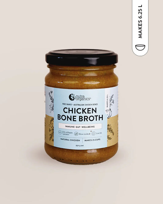 Nutra Organics Chicken Bone Broth Concentrate 250g Natural Nutra Organics Chicken Bone Broth Concentrate 250g Natural