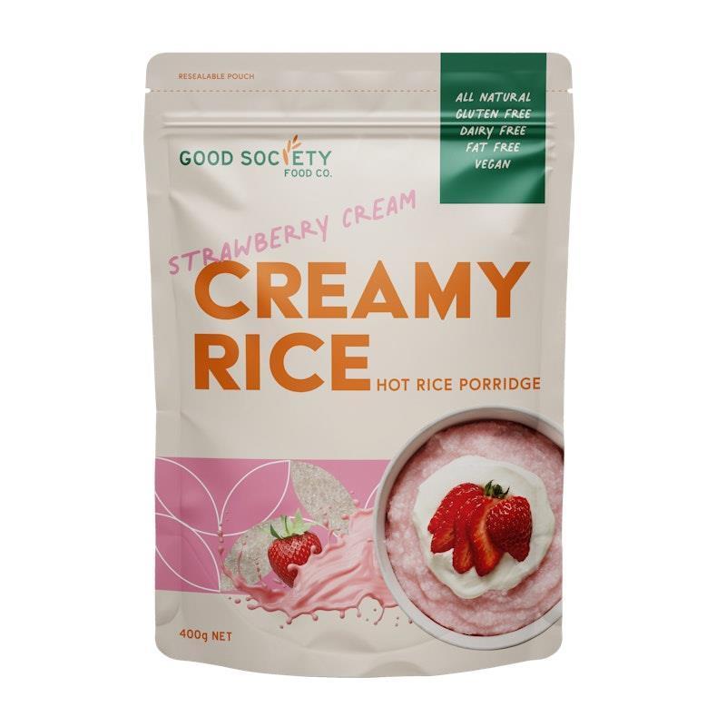 Good Society Creamy Rice 400g Strawberry Cream