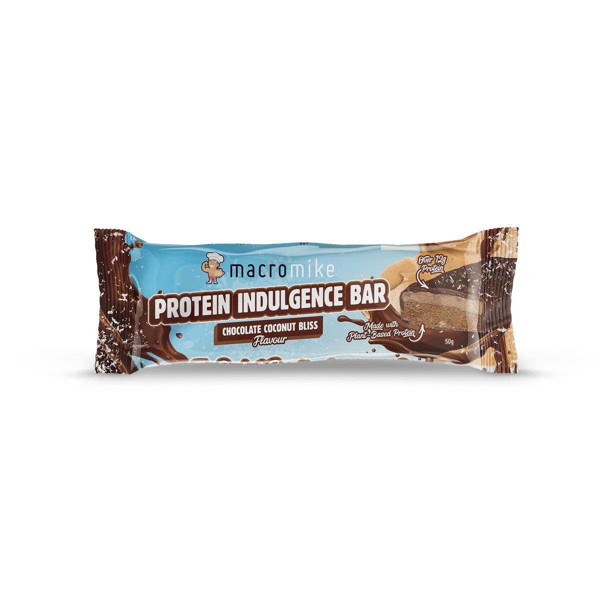 Macro Mike Protein Indulgence Bar 50g Choc Coconut Bliss Macro Mike Protein Indulgence Bar 50g Choc Coconut Bliss