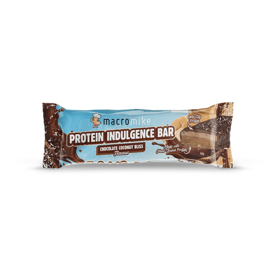 Macro Mike Protein Indulgence Bar 50g Choc Coconut Bliss Macro Mike Protein Indulgence Bar 50g Choc Coconut Bliss