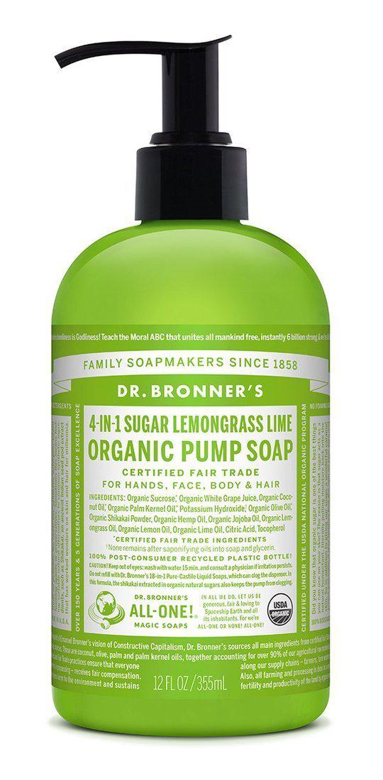 Dr Bronners Organic Pump Soaps Dr Bronners Organic Pump Soaps