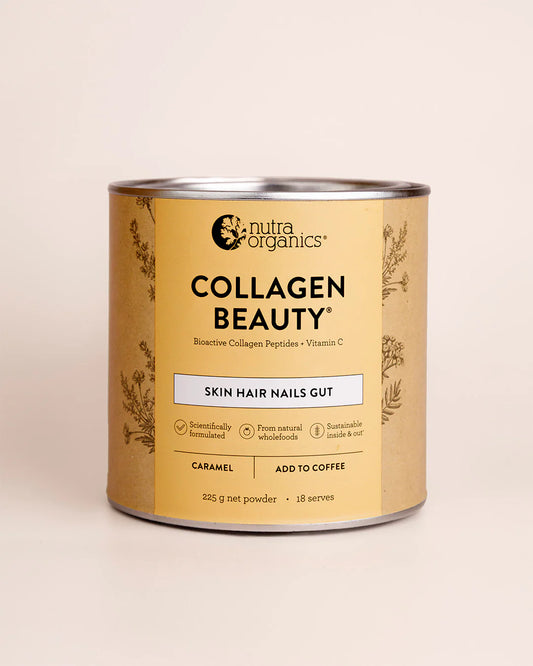 Nutra Organics Collagen Beauty 225G Caramel Nutra Organics Collagen Beauty 225G Caramel
