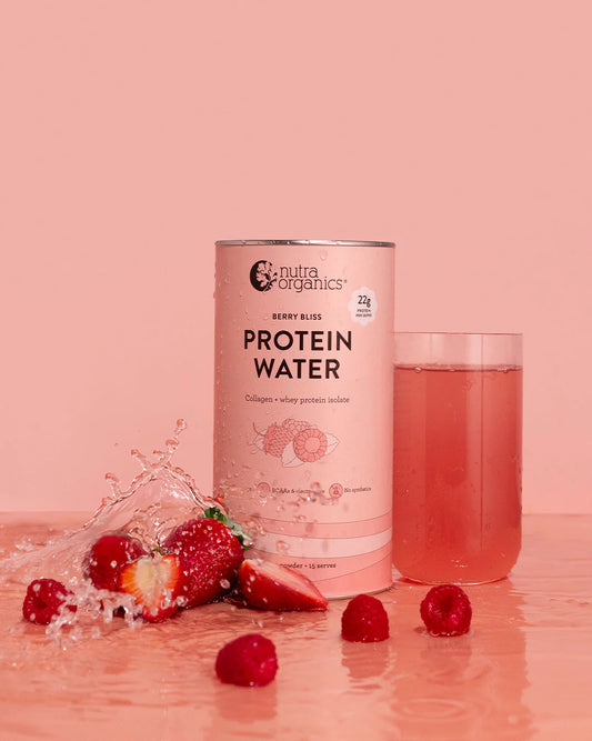 Nutra Organics Protein Water 450g Berry Bliss Nutra Organics Protein Water 450g Berry Bliss
