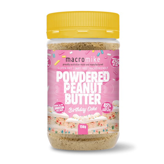 Macro Mike Powdered Peanut Butter 156g Birthday Cake Macro Mike Powdered Peanut Butter 156g Birthday Cake