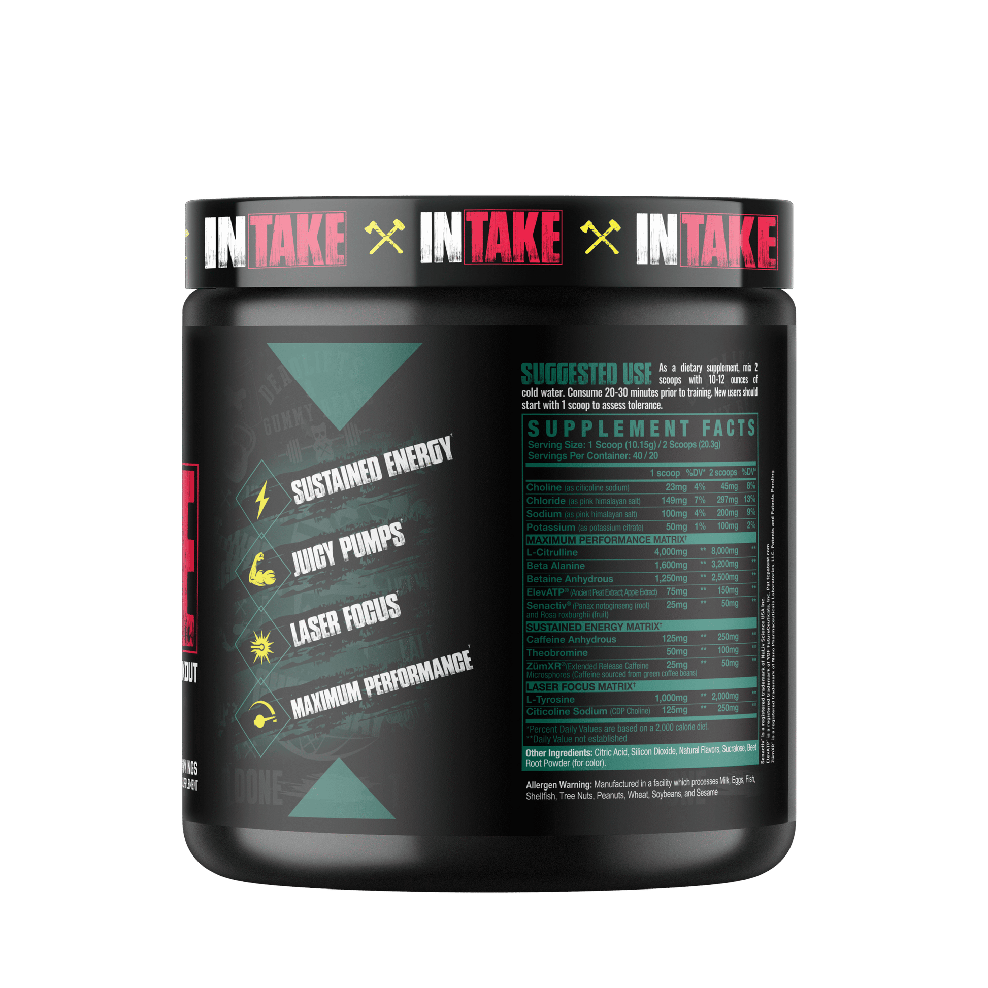 Axe & Sledge Intake 40 Serves Melon Pop Axe & Sledge Intake 40 Serves Melon Pop