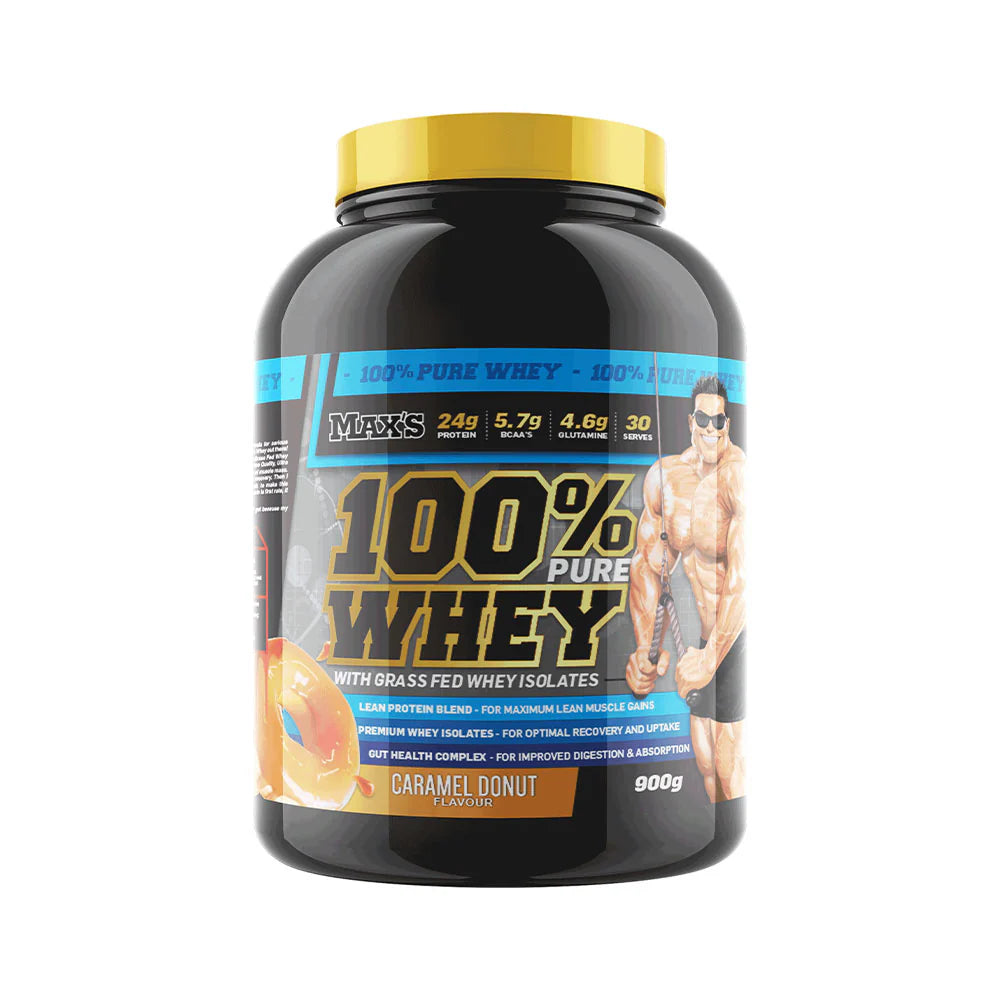 Maxs 100% Whey 900G Caramel Donut Maxs 100% Whey 900G Caramel Donut
