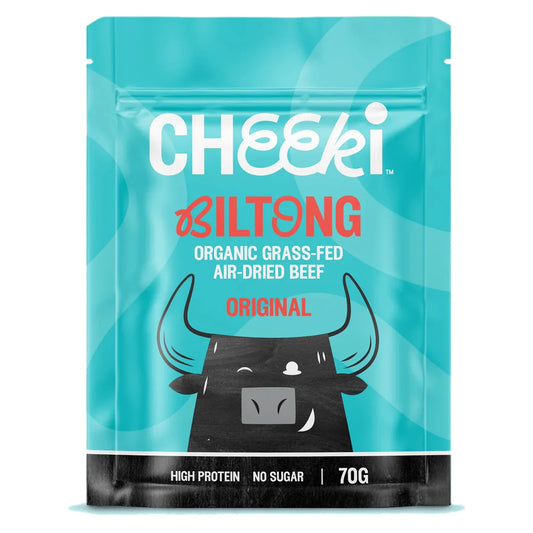 Cheeki Biltong Organic Air-Dried Beef 70g Original Cheeki Biltong Organic Air-Dried Beef 70g Original