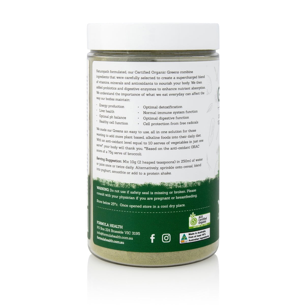 Formula Health Green Boost Formula Health Green Boost