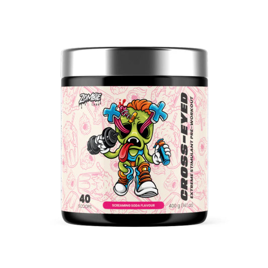 ZombieLabs Cross-Eyed Extreme Pre Workout 40 Serves Screaming Soda ZombieLabs Cross-Eyed Extreme Pre Workout 40 Serves Screaming Soda