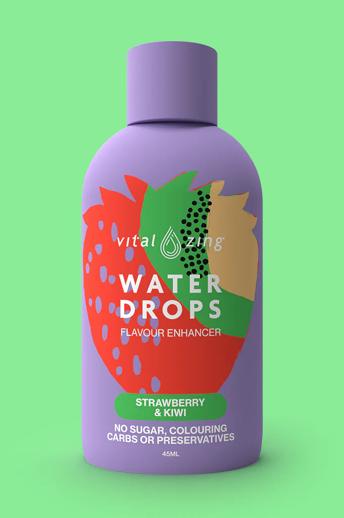 Vital Zing Water Drops 45ml Strawberry & Kiwi