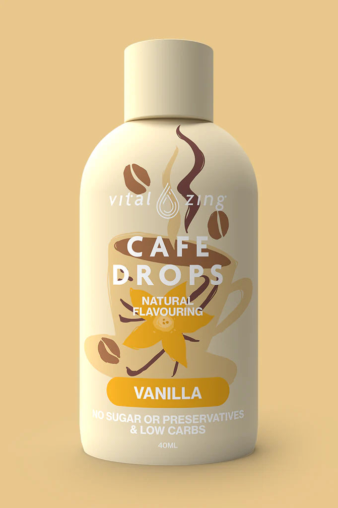 Vital Zing Café Drops 40ml Vanilla Vital Zing Café Drops 40ml Vanilla