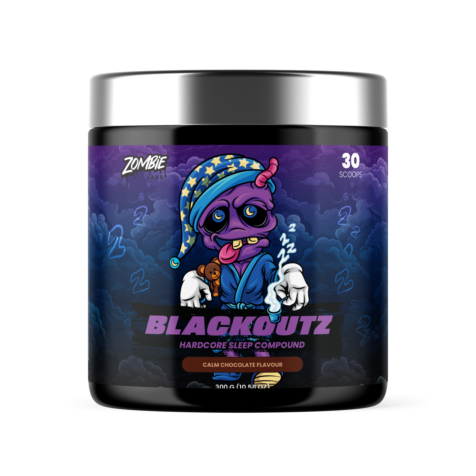 ZombieLabs Blackoutz 30 Serves Calm Chocolate ZombieLabs Blackoutz 30 Serves Calm Chocolate