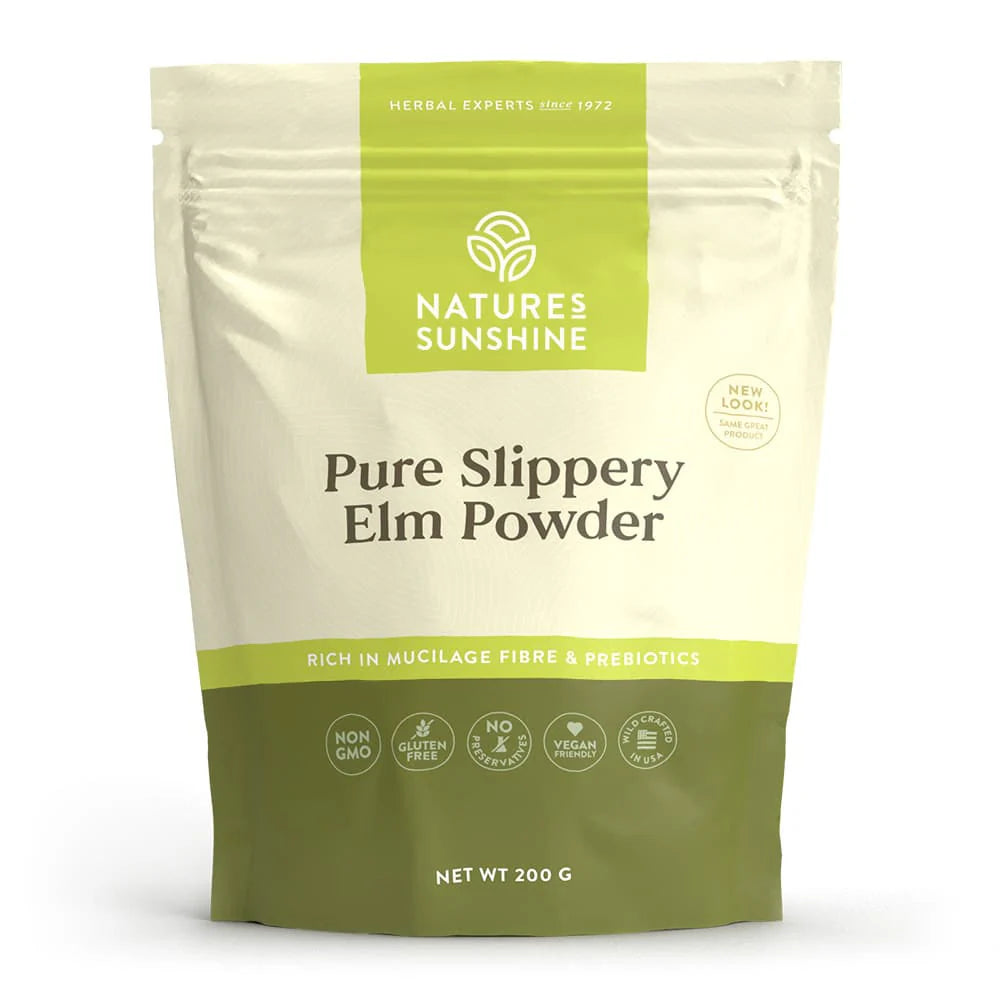 Natures Sunshine Slippery Elm Powder 200g Natures Sunshine Slippery Elm Powder 200g