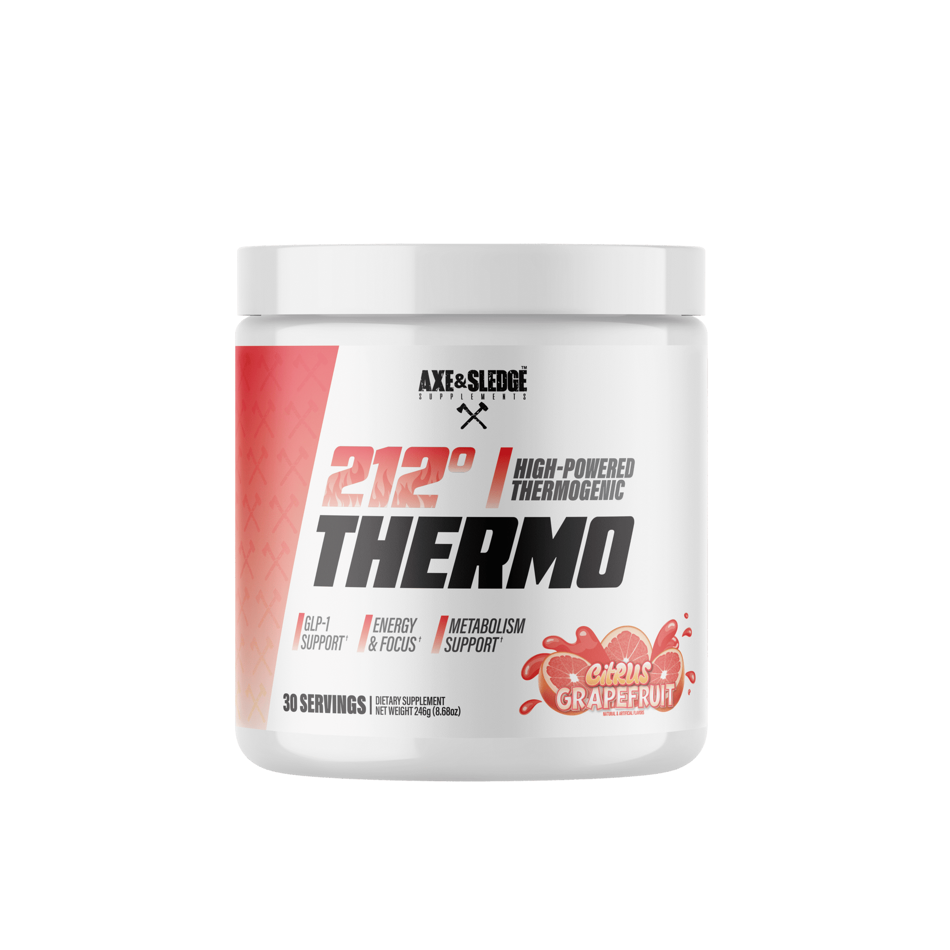 Axe & Sledge 212 Thermo 30 Serves Citrus Grapefruit Axe & Sledge 212 Thermo 30 Serves Citrus Grapefruit