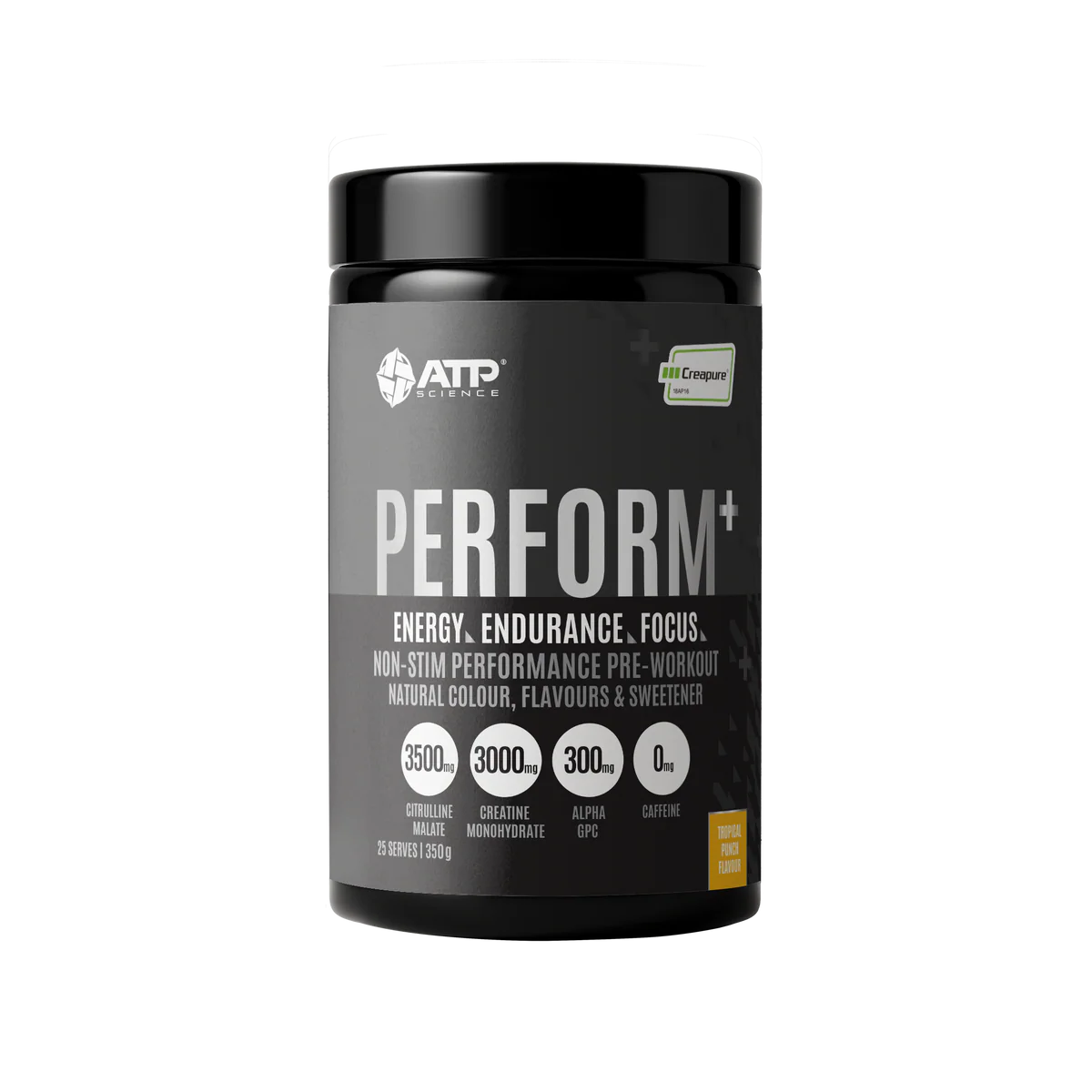 ATP Science Perform+ Non-Stim Pre 350g Tropical Punch