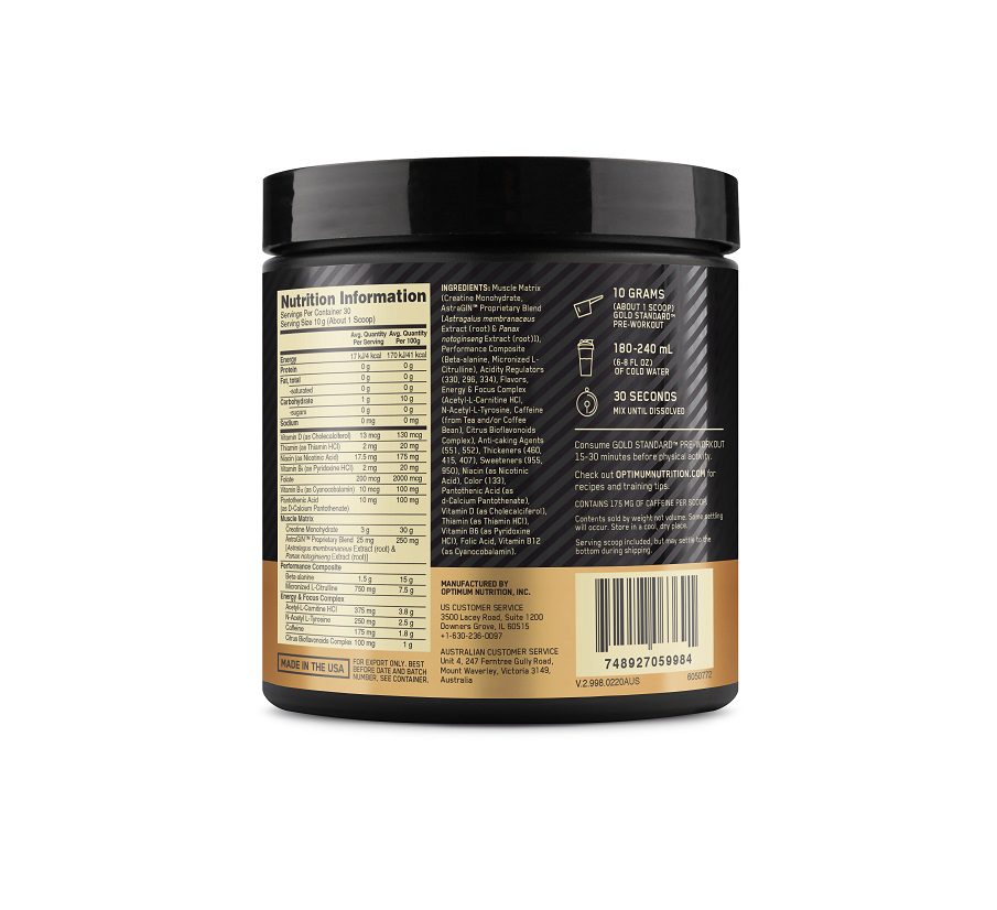 ON Gold Standard Preworkout ON Gold Standard Preworkout