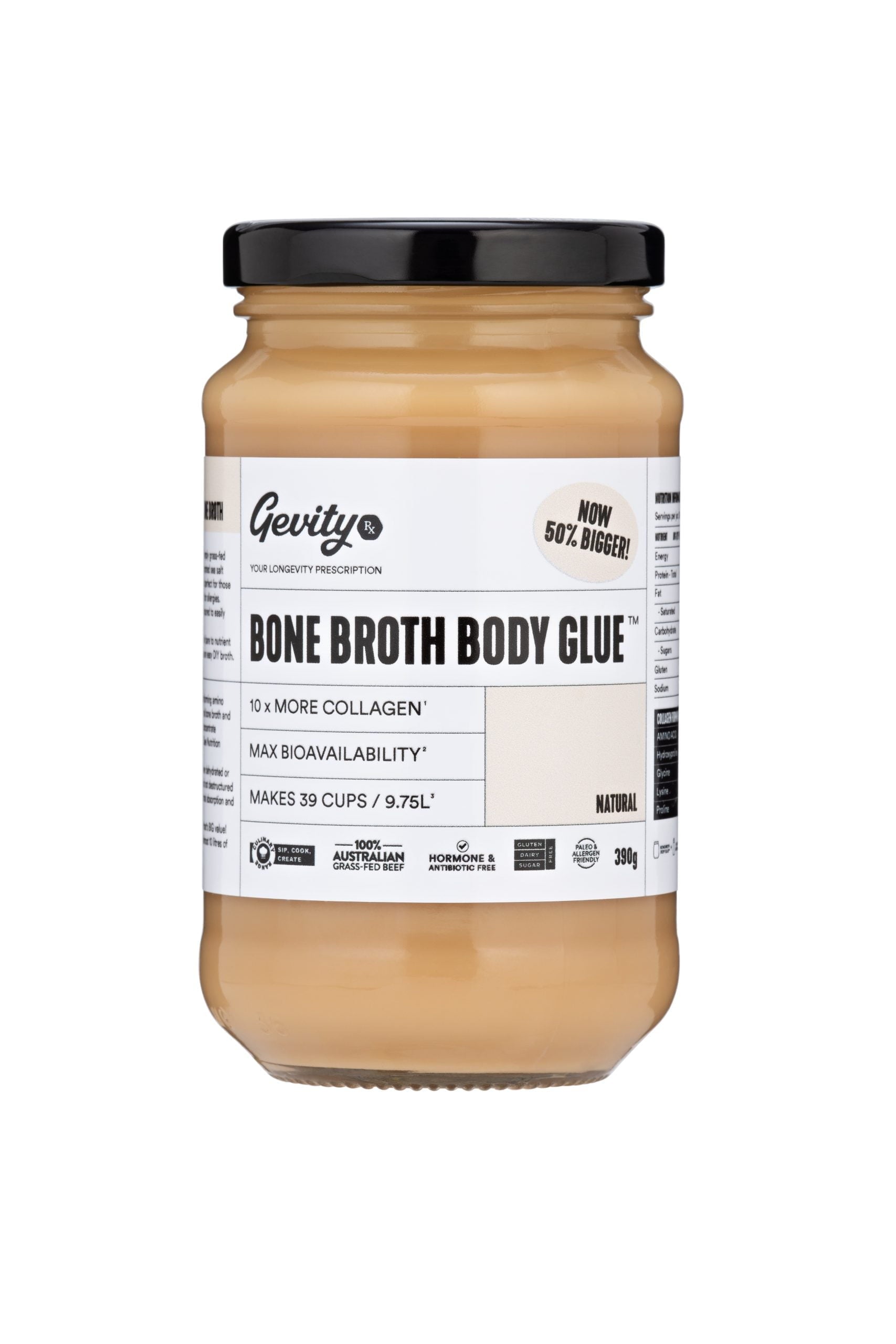 Gevity RX Bone Broth Body Glue 390g Natural Gevity RX Bone Broth Body Glue 390g Natural