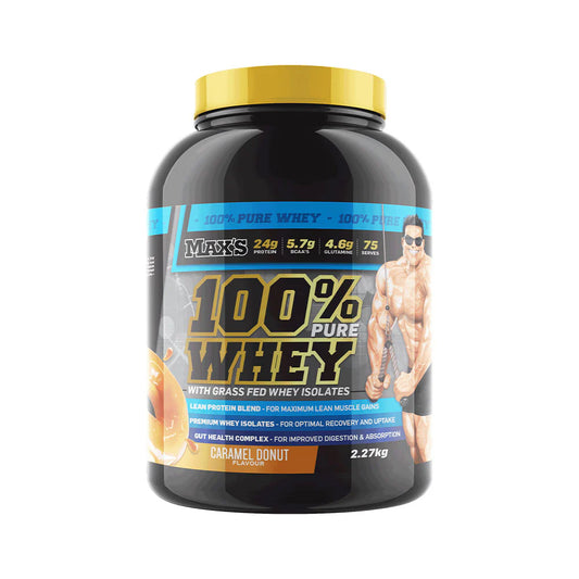 Maxs 100% Whey 2.27KG Caramel Donut Maxs 100% Whey 2.27KG Caramel Donut