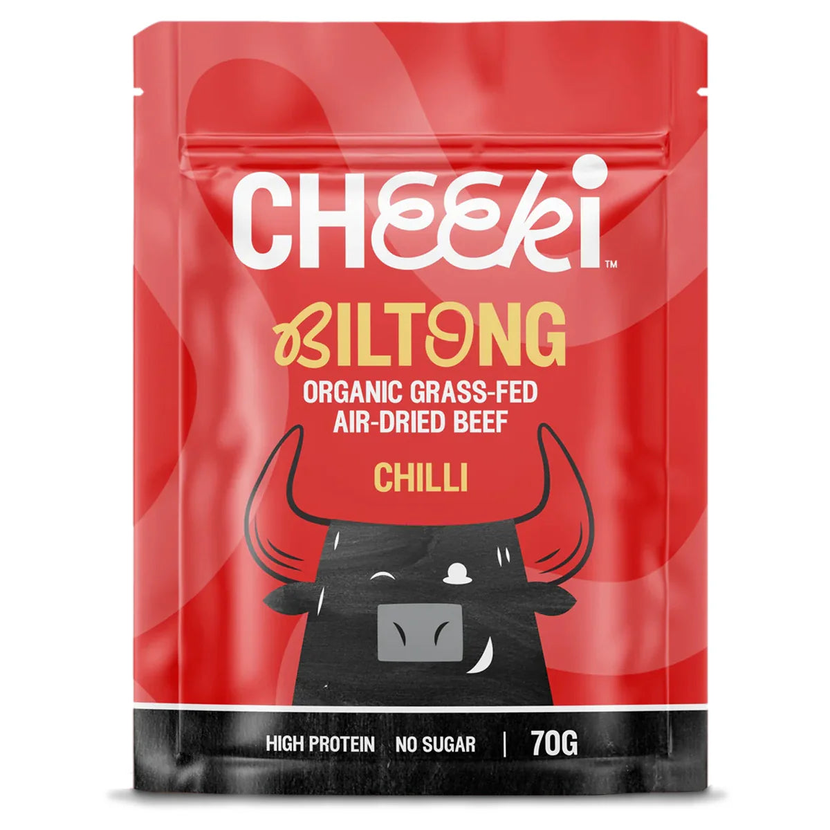Cheeki Biltong Organic Air-Dried Beef 70g Chilli Cheeki Biltong Organic Air-Dried Beef 70g Chilli