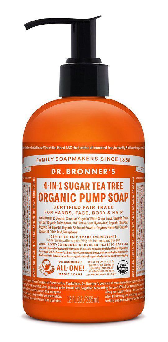 Dr Bronners Organic Pump Soaps Dr Bronners Organic Pump Soaps