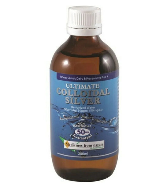 Medicines From Nature Colloidal Silver 50ppm 200ml Medicines From Nature Colloidal Silver 50ppm 200ml