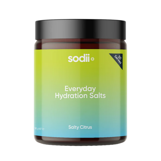Sodii Everyday Hydration Salts 185g Citrus Sodii Everyday Hydration Salts 185g Citrus