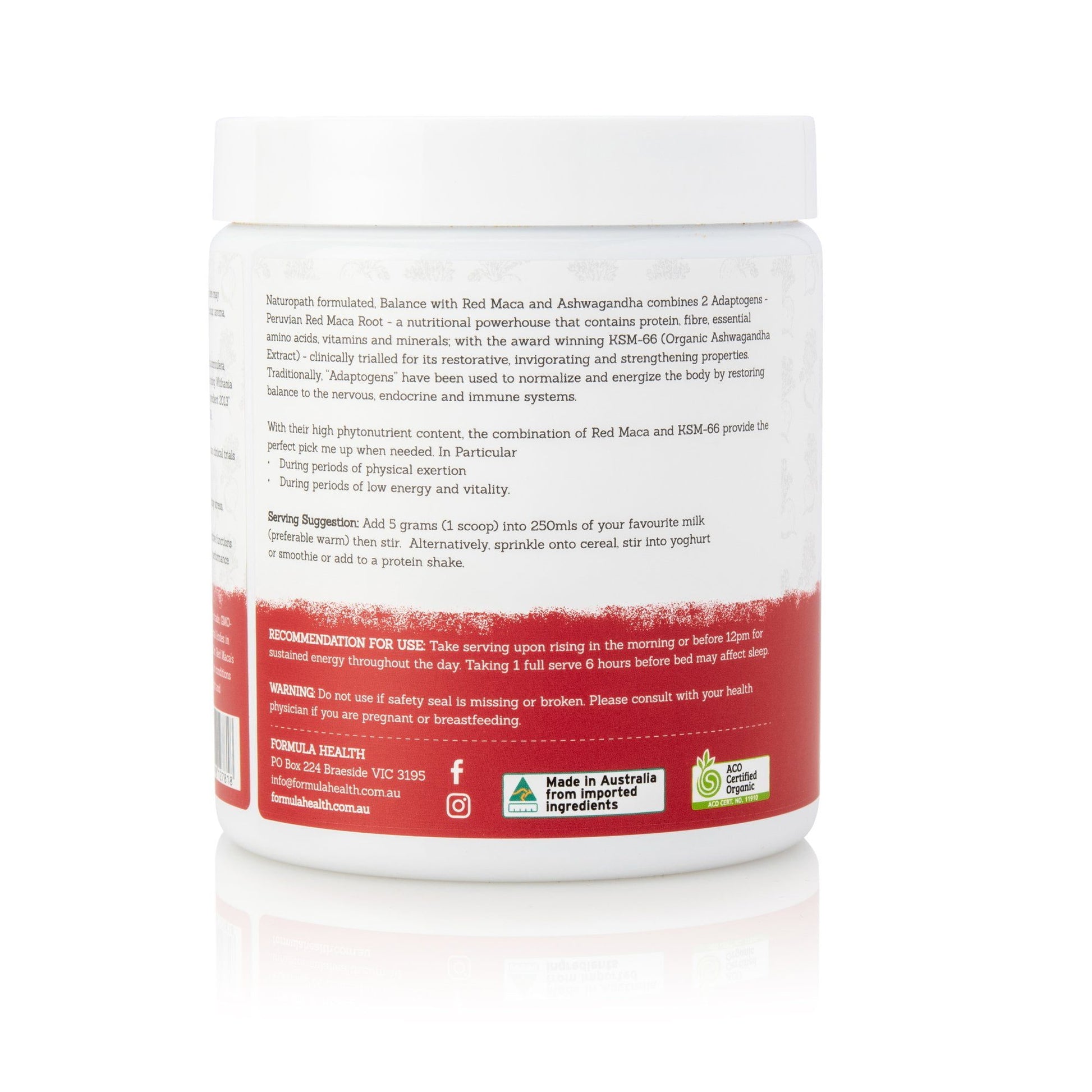 Formula Health Red Maca Boost Formula Health Red Maca Boost