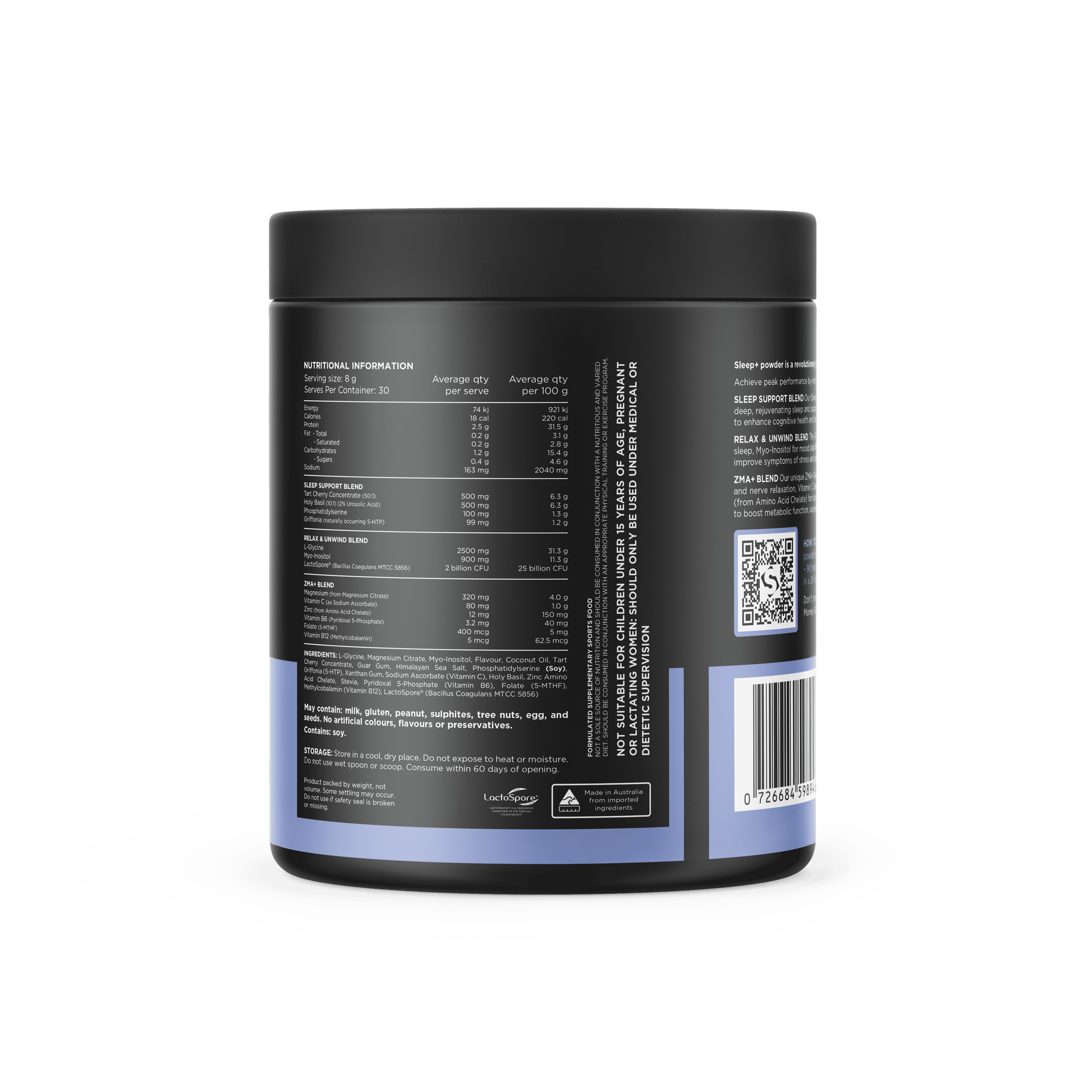 Switch Nutrition Sleep+ 30 Serves Salted Caramel Switch Nutrition Sleep+ 30 Serves Salted Caramel