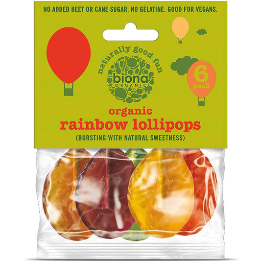 Biona Organic Lollypops 6pk Biona Organic Lollypops 6pk