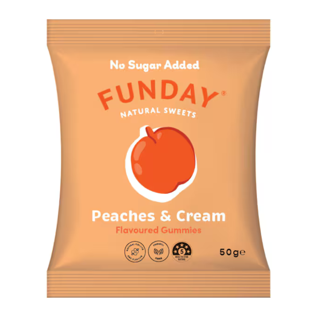 Funday Peaches & Cream 50g