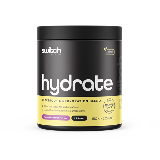 Switch Nutrition Hydrate (Sugar Free) 25 Serves Mango Passionfruit Switch Nutrition Hydrate (Sugar Free) 25 Serves Mango Passionfruit