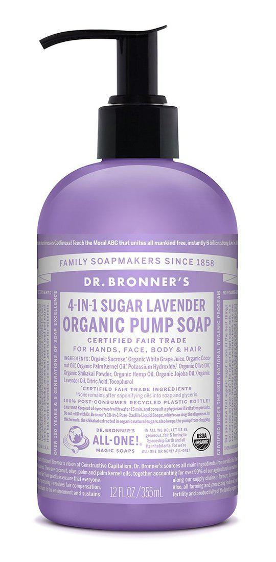 Dr Bronners Organic Pump Soaps Dr Bronners Organic Pump Soaps