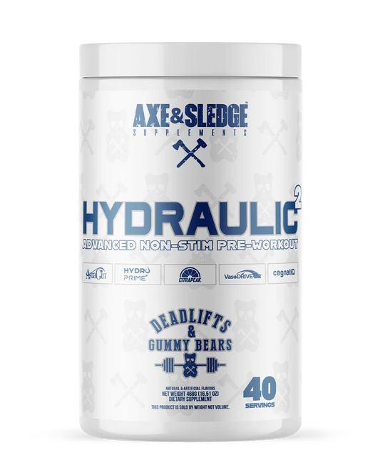 Axe & Sledge Hydraulic 40 Serves Deadlifts & Gummy Bears Axe & Sledge Hydraulic 40 Serves Deadlifts & Gummy Bears