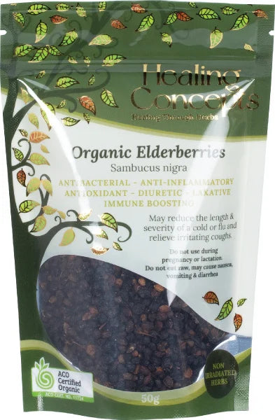 Healing Concepts Organic Elderberries 50g