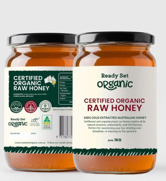 Certified Organic Raw Honey 1kg Certified Organic Raw Honey 1kg