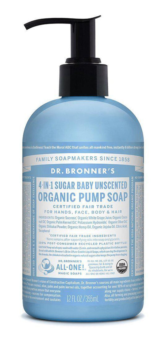 Dr Bronners Organic Pump Soaps Dr Bronners Organic Pump Soaps