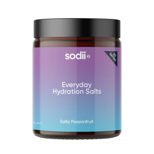 Sodii Everyday Hydration Salts 185g Passionfruit Sodii Everyday Hydration Salts 185g Passionfruit