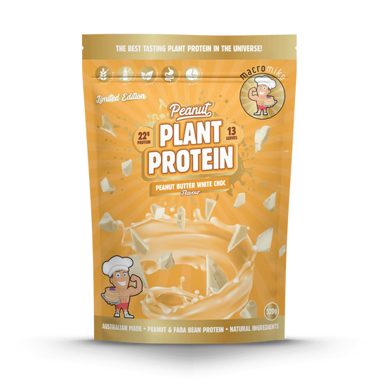 Macro Mike Peanut Protein 520g White Choc Macro Mike Peanut Protein 520g White Choc